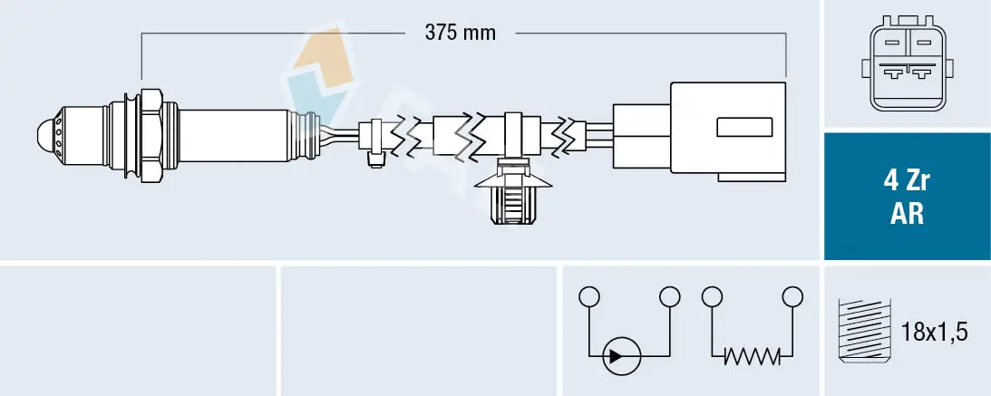Sonde lambda FAE 75687