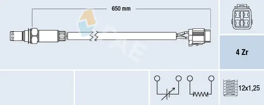 Sonde lambda FAE 77564