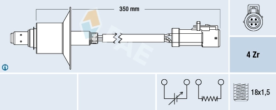 Sonde lambda FAE 77577