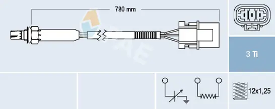 Sonde lambda FAE 77181