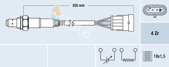 Sonde lambda FAE 77217