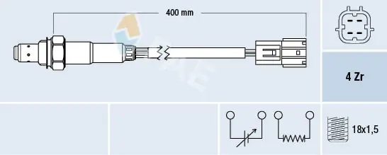 Sonde lambda FAE 77346
