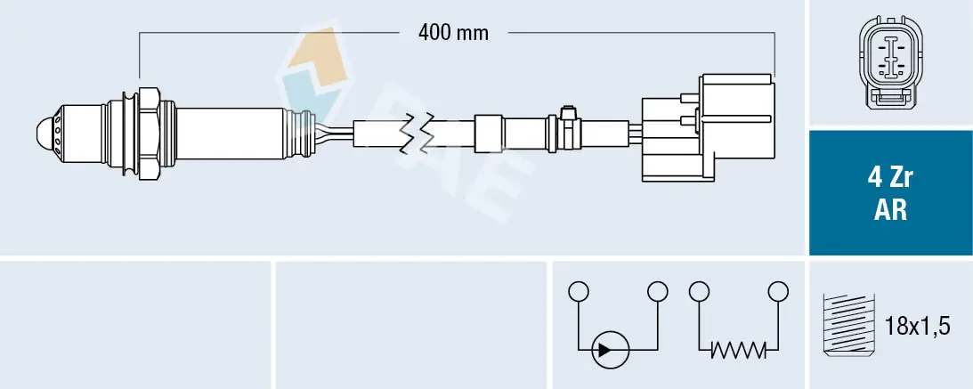 Sonde lambda FAE 75647