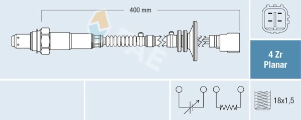 Sonde lambda FAE 77788