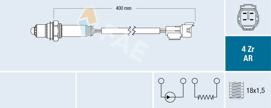 Sonde lambda FAE 75665