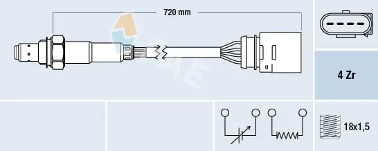 Sonde lambda FAE 77139