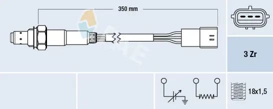 Sonde lambda FAE 77191