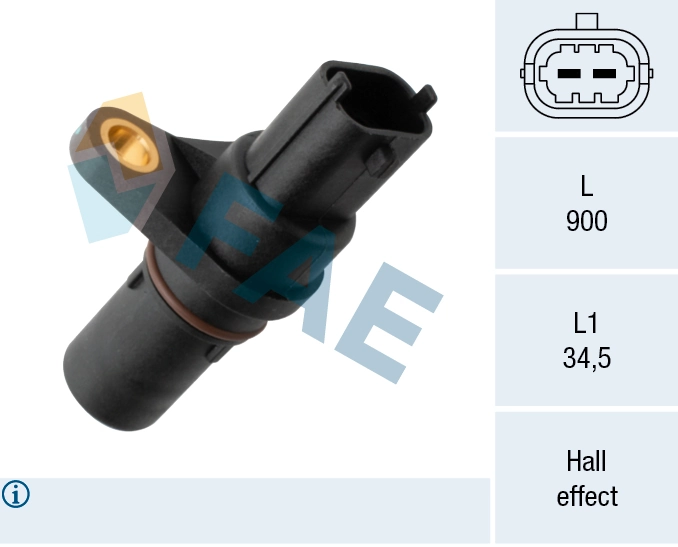 Capteur d'angle, vilebrequin FAE 79493