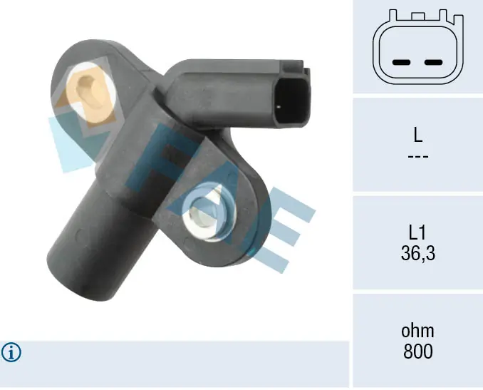 Capteur d'angle, vilebrequin FAE 79082