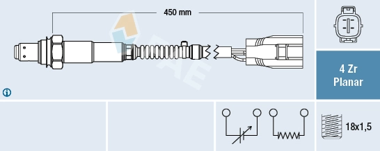 Sonde lambda FAE 77644