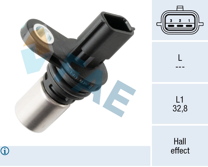 Capteur d'angle, vilebrequin FAE 79271