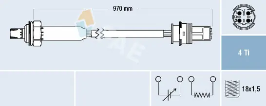 Sonde lambda FAE 77190