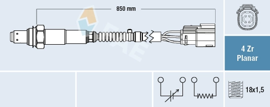 Sonde lambda FAE 77651