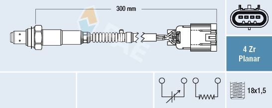 Sonde lambda FAE 77669