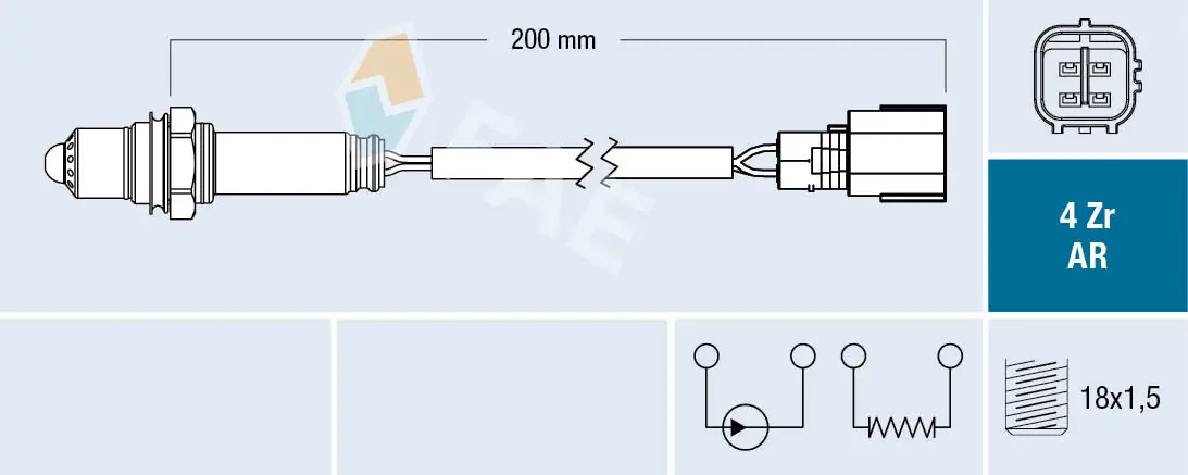 Sonde lambda FAE 75649