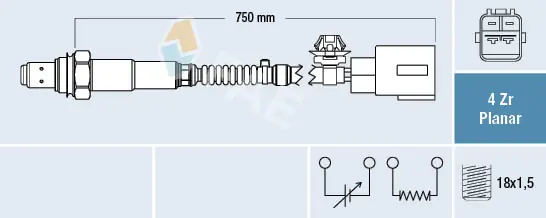 Sonde lambda FAE 77513