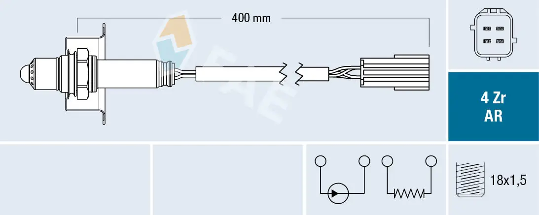 Sonde lambda FAE 75613