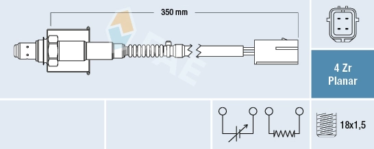 Sonde lambda FAE 77661