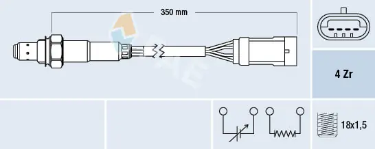 Sonde lambda FAE 77152