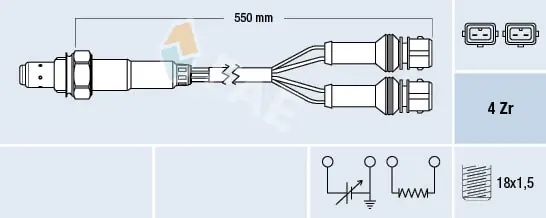 Sonde lambda FAE 77126