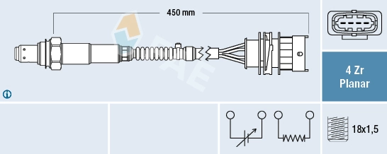 Sonde lambda FAE 77648