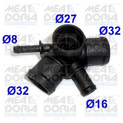 Bride de liquide de refroidissement MEAT & DORIA 93129