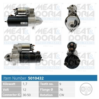 Démarreur MEAT & DORIA 5010432