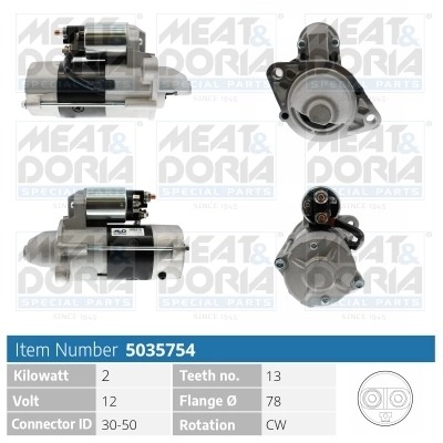 Démarreur MEAT & DORIA 5035754