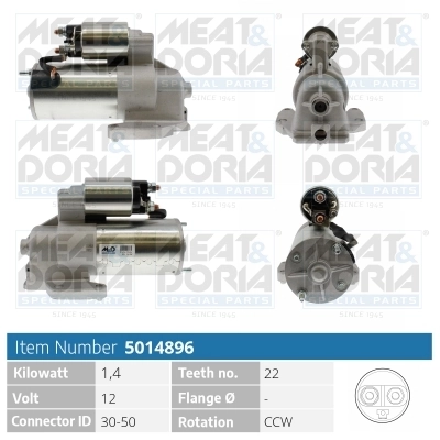 Démarreur MEAT & DORIA 5014896