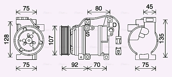 Compresseur, climatisation AVA Clever Choice MZAK293