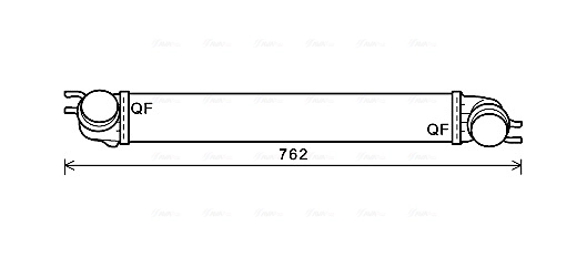 Intercooler, échangeur AVA Clever Choice BWA4425
