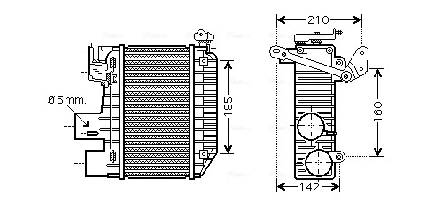 Intercooler, échangeur AVA Clever Choice TOA4365