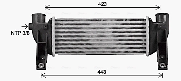 Intercooler, échangeur AVA Clever Choice FD4697