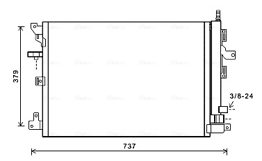 Condenseur, climatisation AVA Clever Choice VOA5152D