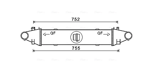 Intercooler, échangeur AVA Clever Choice MSA4556