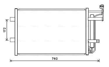 Condenseur, climatisation AVA Clever Choice MZ5252D