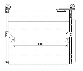 Condenseur, climatisation AVA Clever Choice TO5655D