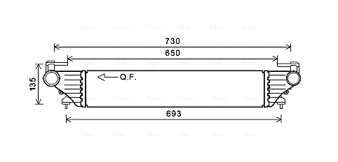 Intercooler, échangeur AVA Clever Choice FT4415