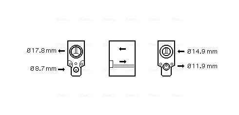 Détendeur, climatisation AVA Clever Choice VN1076