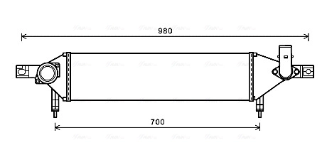 Intercooler, échangeur AVA Clever Choice DN4409