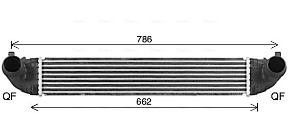 Intercooler, échangeur AVA Clever Choice OL4720