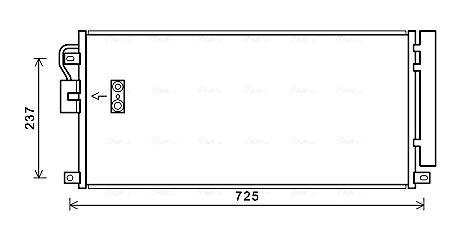 Condenseur, climatisation AVA Clever Choice OL5638D