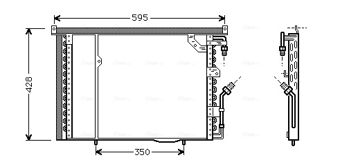 Condenseur, climatisation AVA Clever Choice MS5195