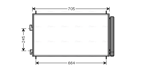 AVA COOLING TO5410D — Конденсор RAV4 All 11/05-(AVA)