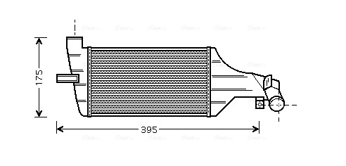 Intercooler, échangeur AVA Clever Choice OLA4374