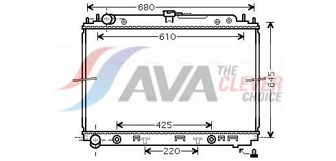 AVA COOLING DNA2297 — Радіатор охолодження NISSAN NAVARA (2005) | 2.5 DCI (Ava)