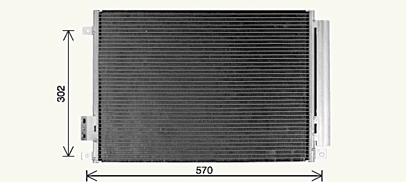 Condenseur, climatisation AVA Clever Choice FT5471D