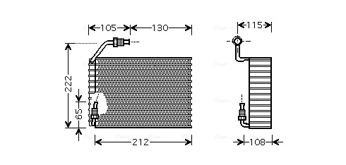 Évaporateur climatisation AVA Clever Choice PEV119