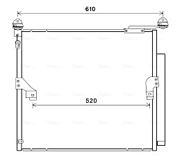 Condenseur, climatisation AVA Clever Choice TO5677D