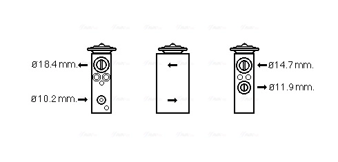 Détendeur, climatisation AVA Clever Choice FT1378